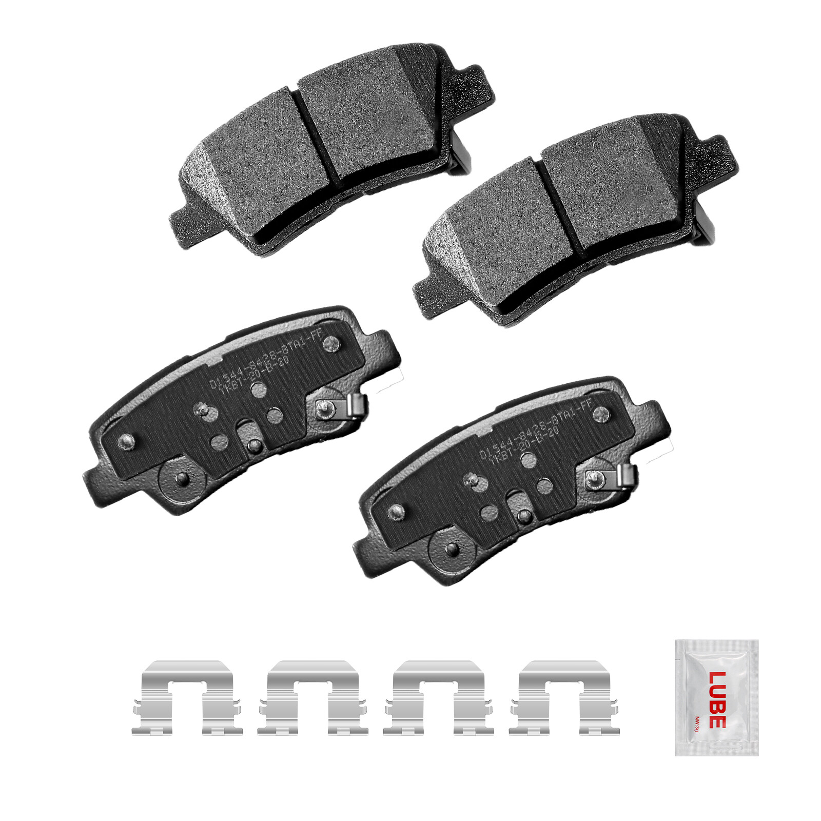 Front Rear Disc Brake Rotors Ceramic Pads For Hyundai Elantra Veloster Kia Forte