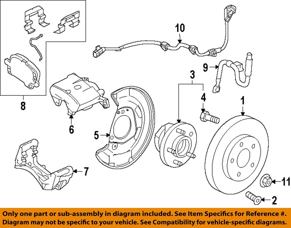 GM OEM 16-23 Bolt EUV Front Suspension Brake Components-Rotor 13515905