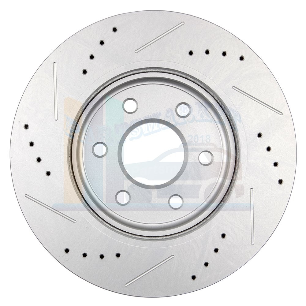 Front Disc Brake Rotors 2pcs For Suzuki Equator 2009 2010 2011-2012 4.0L Drilled
