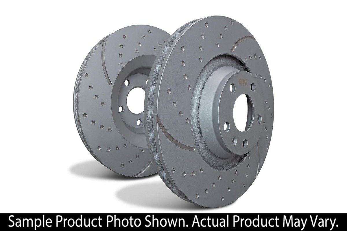 EBC GD Sport Slotted Rotors 12.6in Front for FJ Cruiser 07-14 Tacoma 05-13 1GRFE