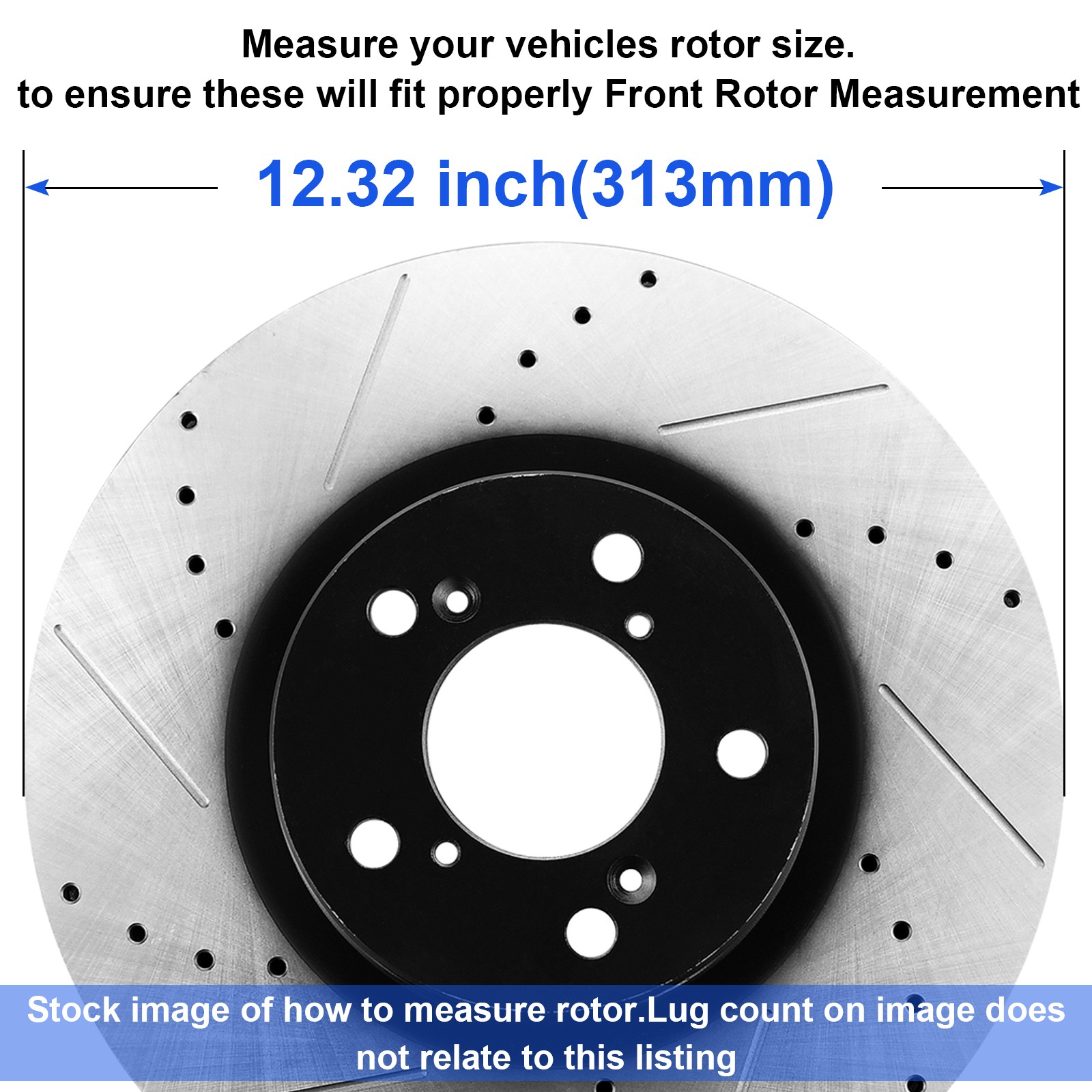 313mm Rear Disc Rotors and Brake Pads For Acura Mdx Honda Pilot Brake Rotor