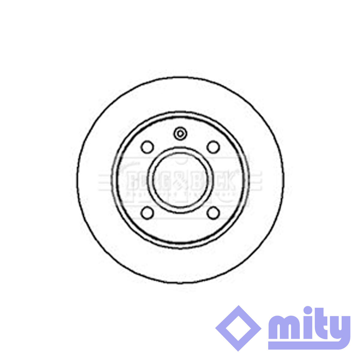 Fits Ford Fiesta 1989-1996 Escort 1990-1999 1x Brake Disc Front Mity 5022652