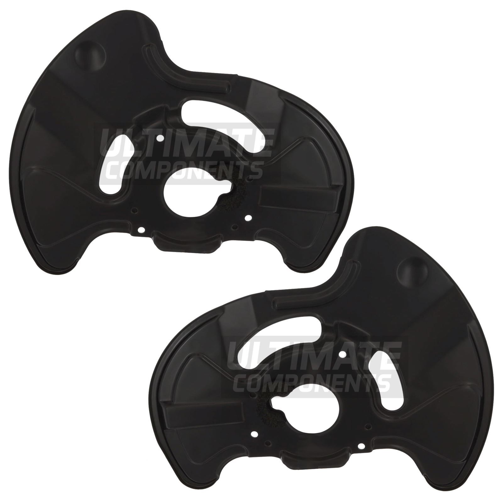 Brake Disc Dust Shields Mercedes C Class S204 2008-2015 Rear 1 Pair Left & Right