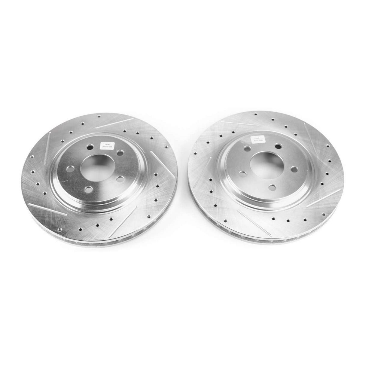 PowerStop Disc Brake Rotor Set DRILLEDSLOTTED ROTOR PAIR Fits Ford Mustang 1994-