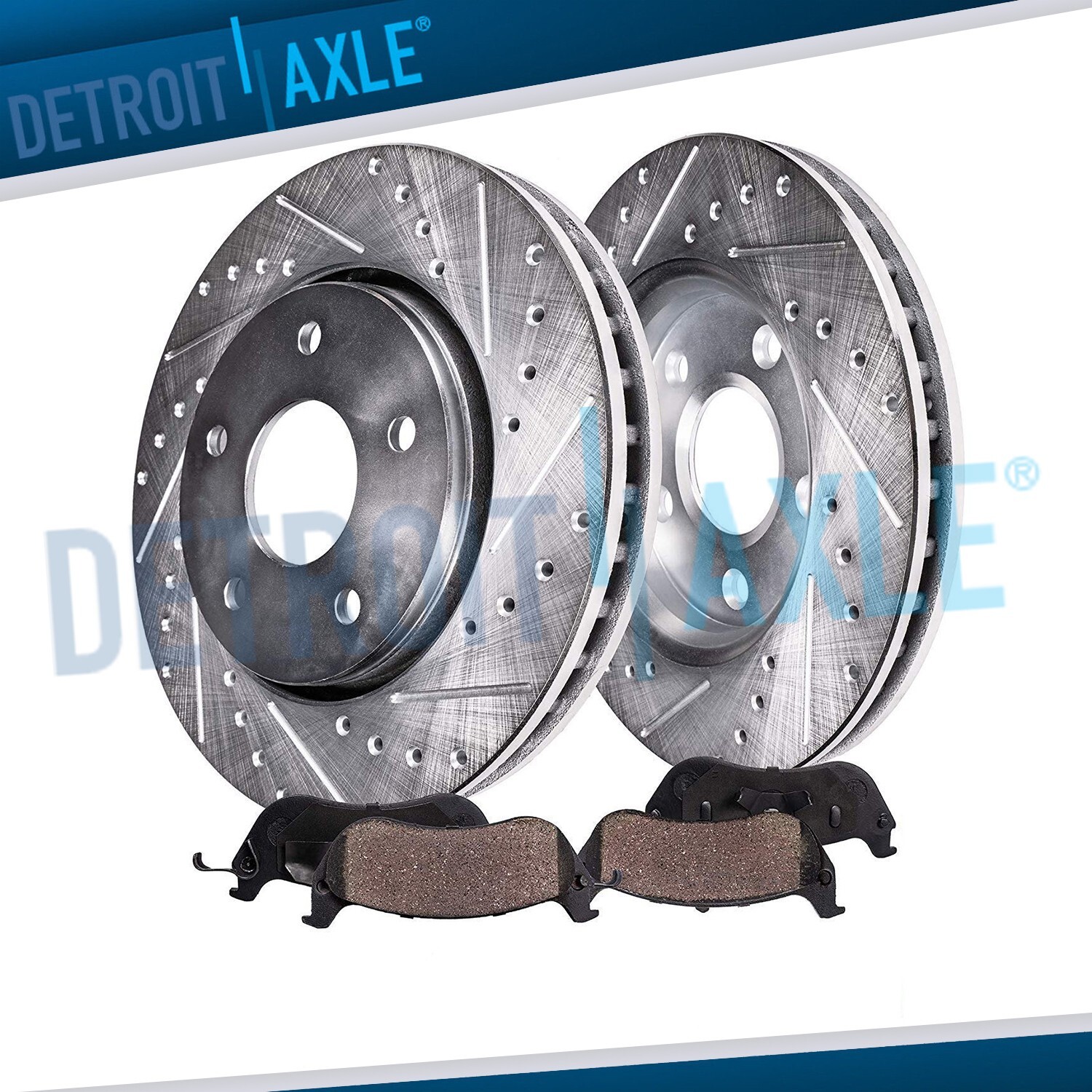 330mm Rear Drilled Rotors Ceramic Brake Pads Kit for Audi A6 A7 A8 Quattro S7