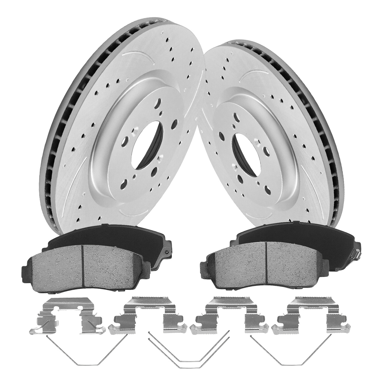OEM Quality Brake Rotors & Pads Kit for Honda Odyssey 2011-2014, 5-Year Warranty