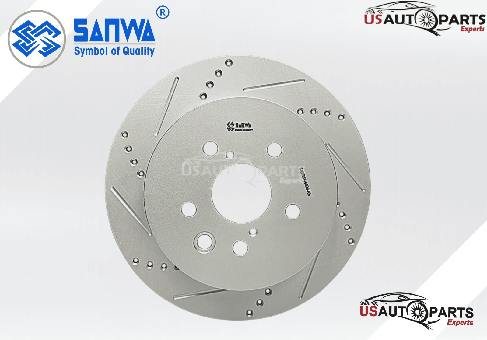 SET OF FRONT & REAR BRAKE ROTOR GEOMET COATED D&S KIT FOR LEXUS IS350 2006-2013