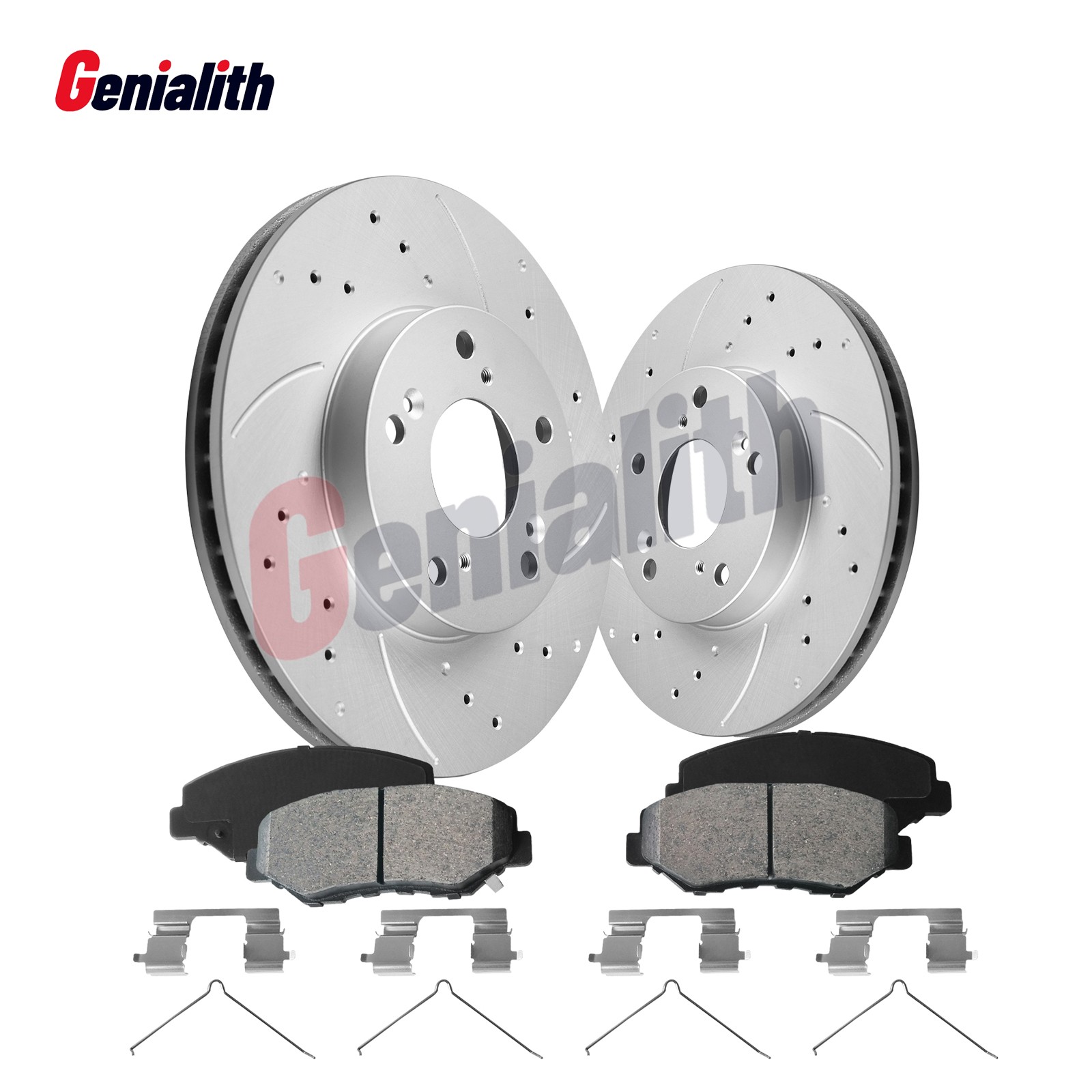 Disc Brake Rotors Ceramic Brake Pads Front Kit for 2002 2003 2004 Honda CR-V CRV