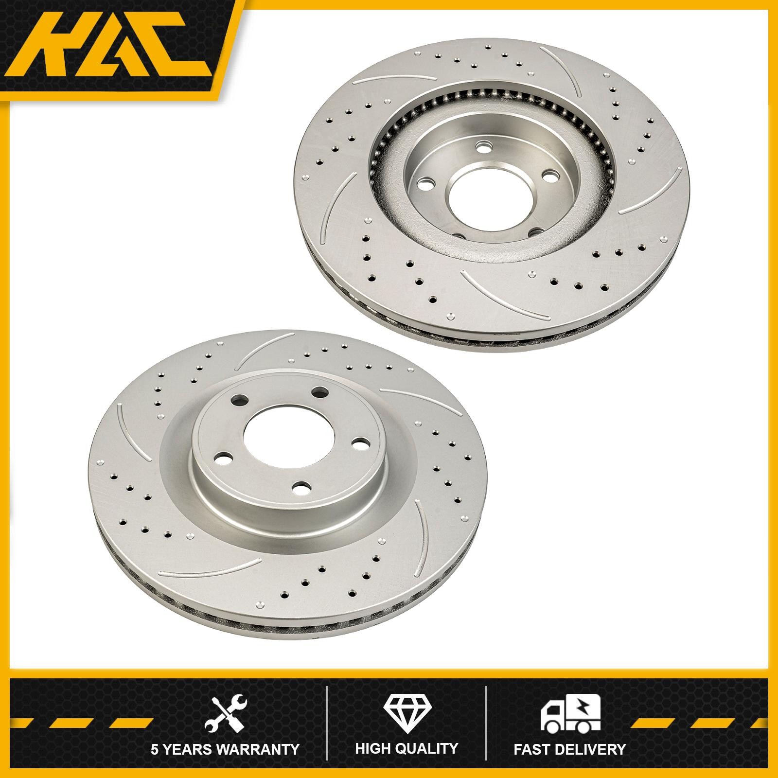 Front Brake Disc Rotors Kit Fit For 2007-2014 Ford Edge 2010-2015 Lincoln MKX