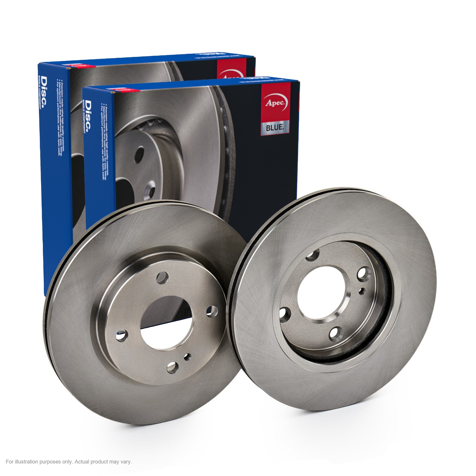 2x APEC Front Brake Discs for FORD KA+ III Saloon 2016-20 258mm Vented SDK6113