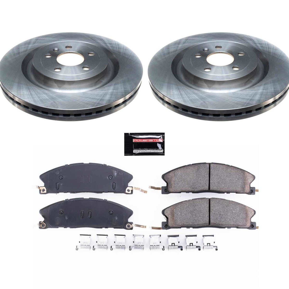 KCOE6375 Powerstop Brake Disc and Caliper Kits 4-Wheel Set Front & Rear for Ford