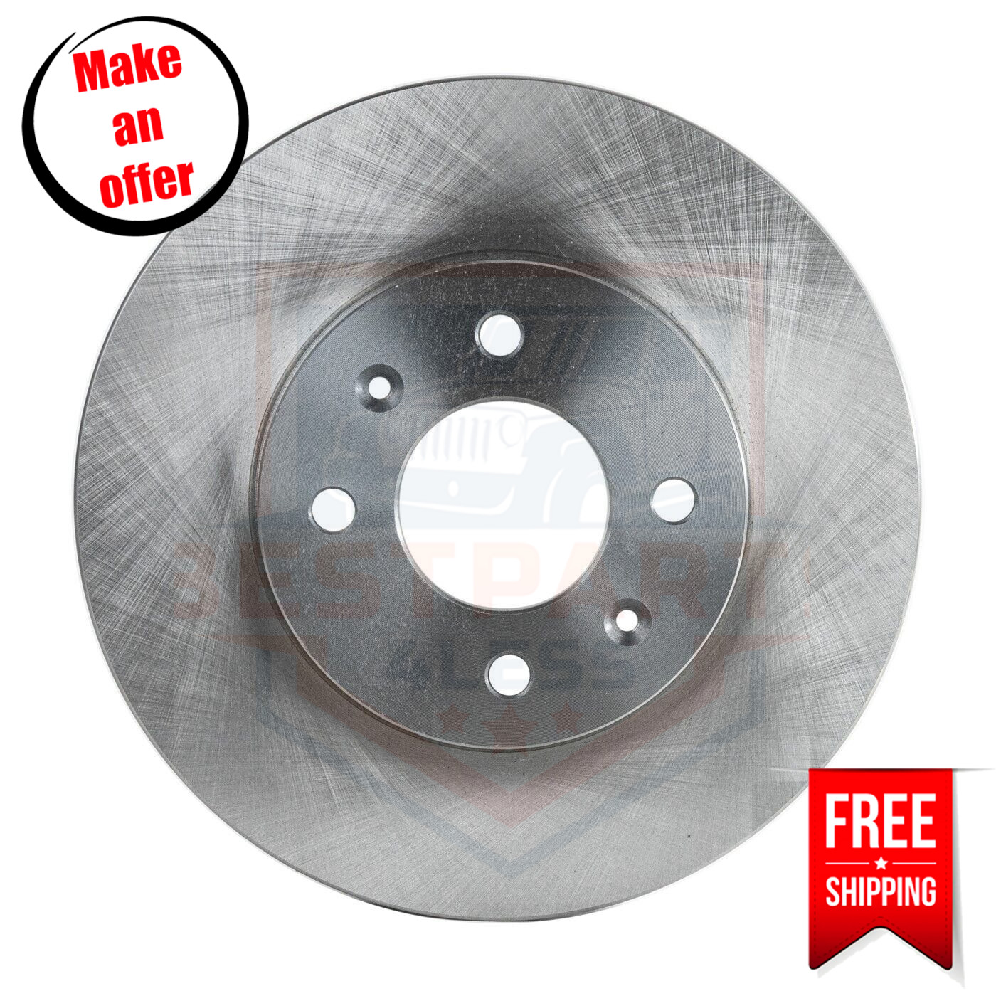 SureStop STPK27110013 Front Brake Disc 10.08 inch for 2012-2017 Hyundai Accent