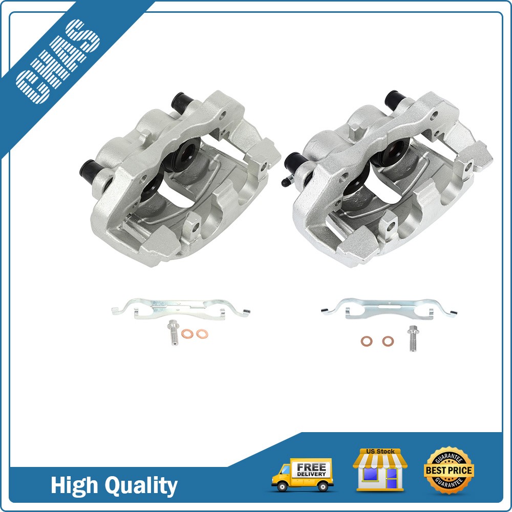 Front Left Right Brake Calipers W/ Bracket 2Pcs For 2011-2017 2018 Dodge Durango