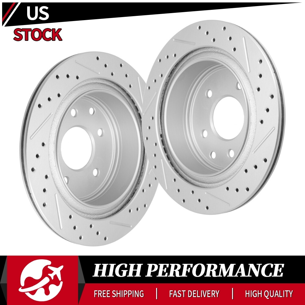 Rear Drilled Disc Brake Rotors For Nissan Rogue Sport Qashqai LEAF X-Trail Juke