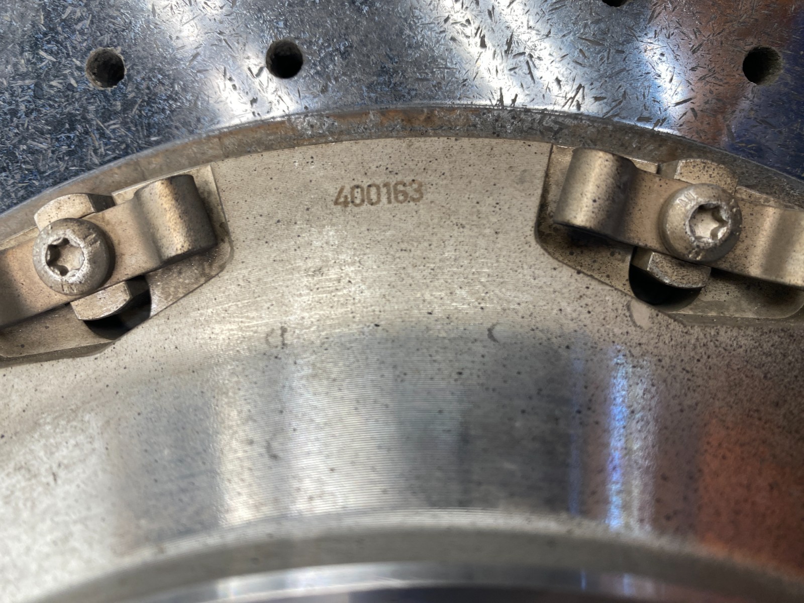 13 14 PORSCHE CAYENNE GTS REAR RIGHT CARBON CERAMIC BRAKE ROTOR OEM C0.08