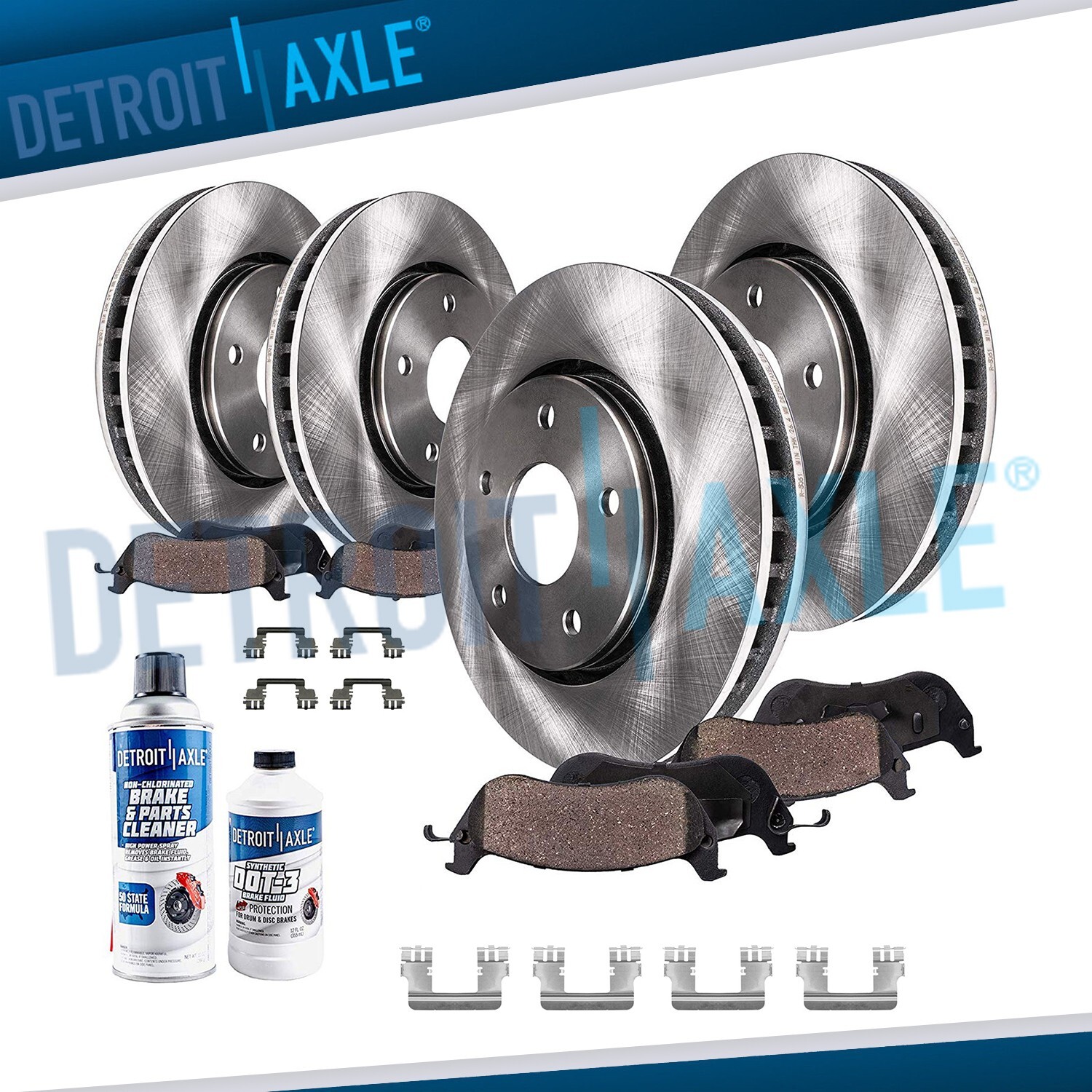 Front Rear Brake Rotors Ceramic Pads Kit for Dodge Charger Challenger Magnum 300
