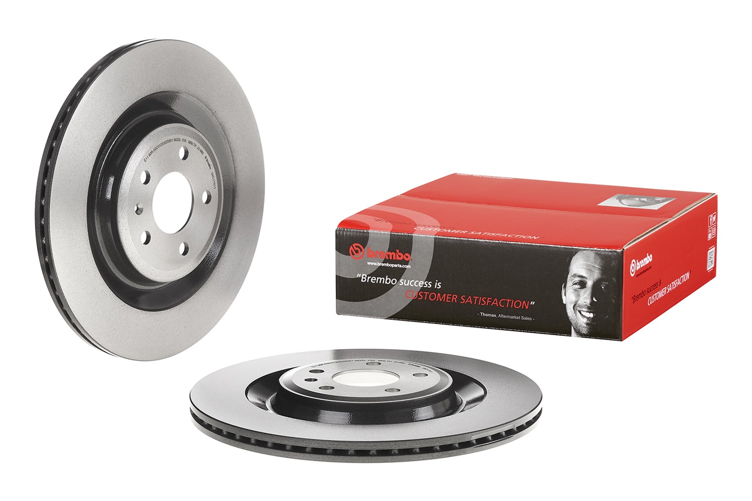 Brembo Rear Left or Right PVT Coated 356mm Brake Disc Rotor For Audi A8 Q S6 S7