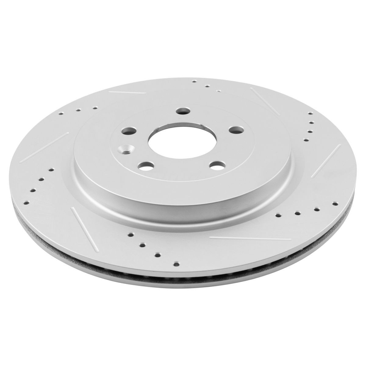 TRQ Performance Brake Pad & Rotor Kit Slotted X Drilled Ceramic Premium For Ford