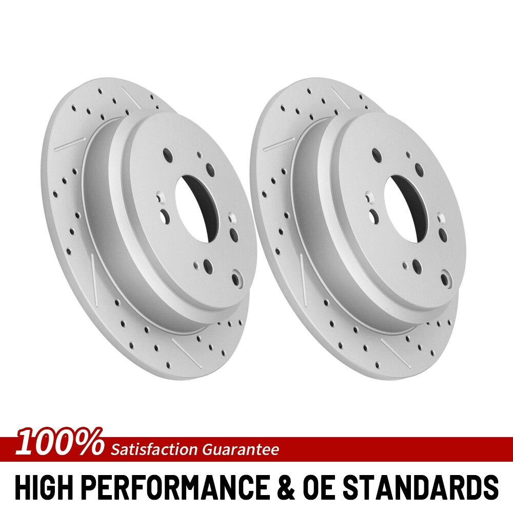 313mm Rear Brake Rotors Set For 2005 2006 2007 2008 2009 2010 Honda Odyssey