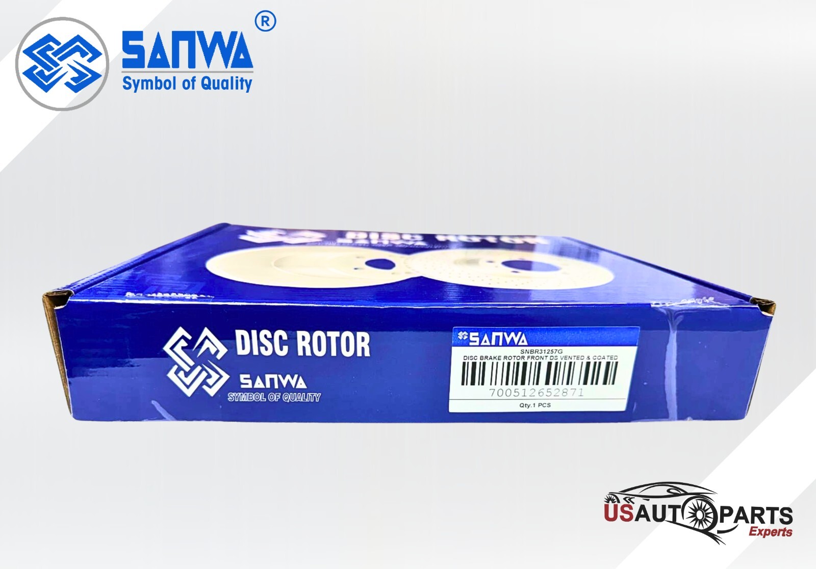 SANWA FRONT BRAKE ROTOR VENTED & COATED GEOMET 282 mm FOR HONDA ACURA CSX 98-21