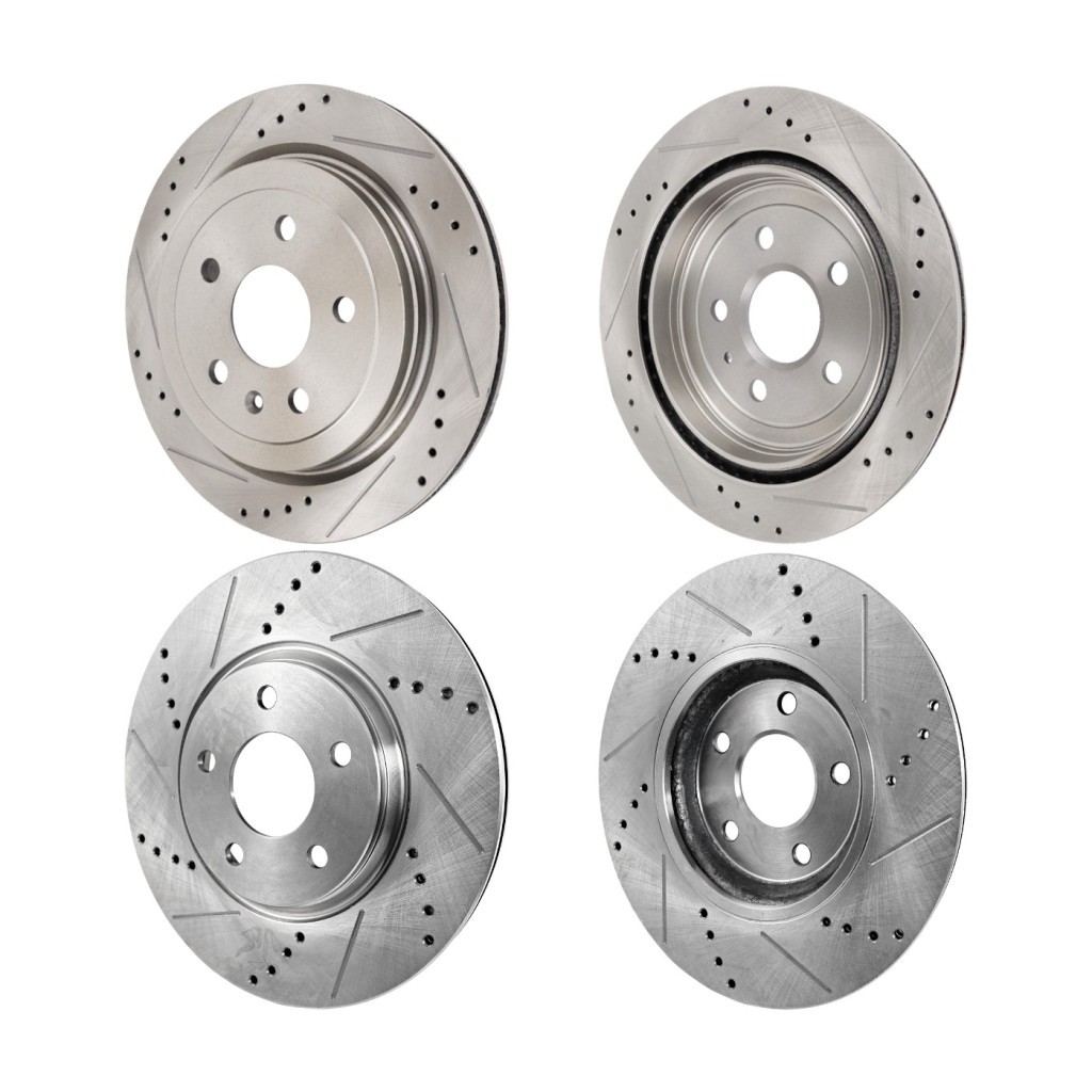 For Chevy Camaro 2010-2015 Brake Discs Driver and Passenger Side – 4-Wheel Set