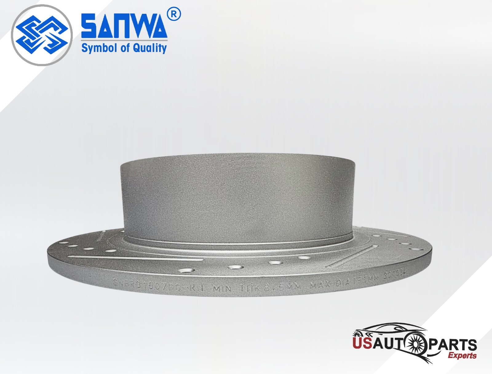 REAR RH BRAKE ROTOR SOLID & COATED GEOMET D&S 272MM FOR TOYOTA HIGHLANDER 08-14
