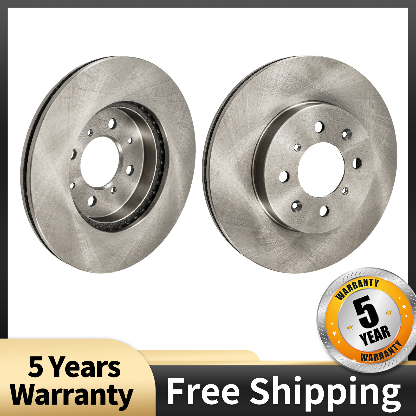 261.5mm Front Disc Brake Rotors Set For Honda Civic 1990-2007 Fit Insight