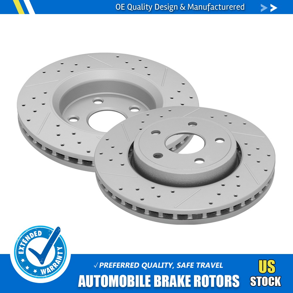 330mm Front Brake Disc Rotors For Dodge Durango Grand Cherokee 2011-18 2019 2020