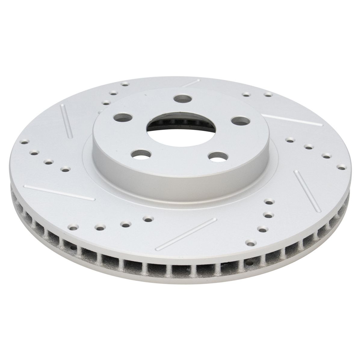 Front Performance Drilled & Slotted Brake Rotor & Posi Metallic Pad Set
