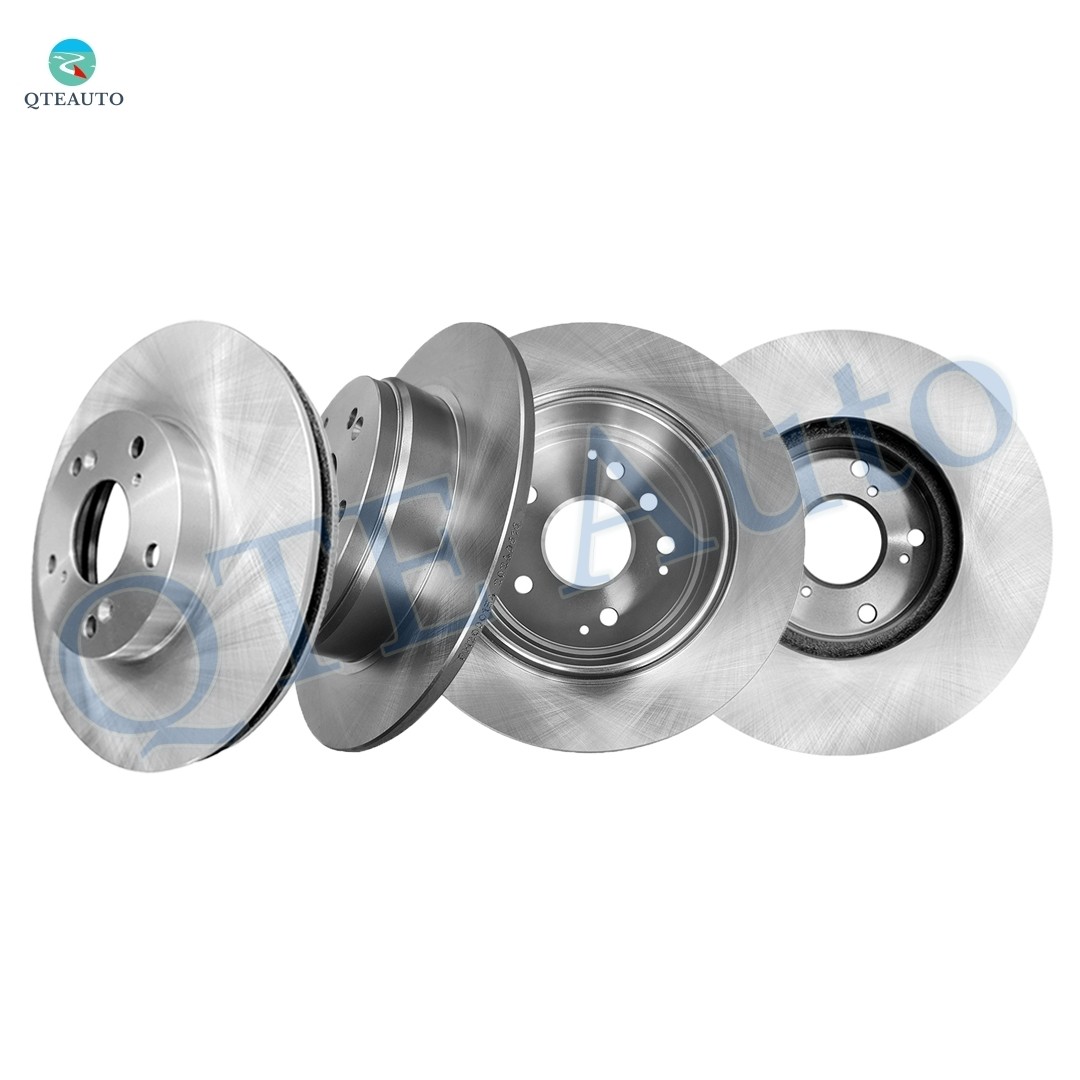 Set of 4 282mm Front-Rear Brake Disc Rotors For 2003-2011 Honda Element