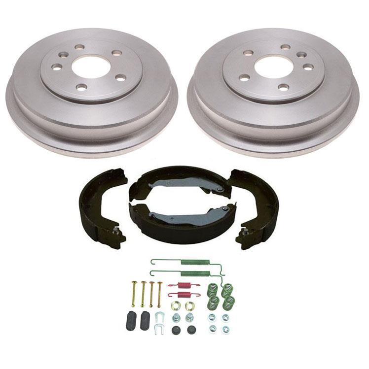 Rear Brake Drums Brake Shoes Spring Kit for Chevrolet Sonic Trax w/ Rear Drum
