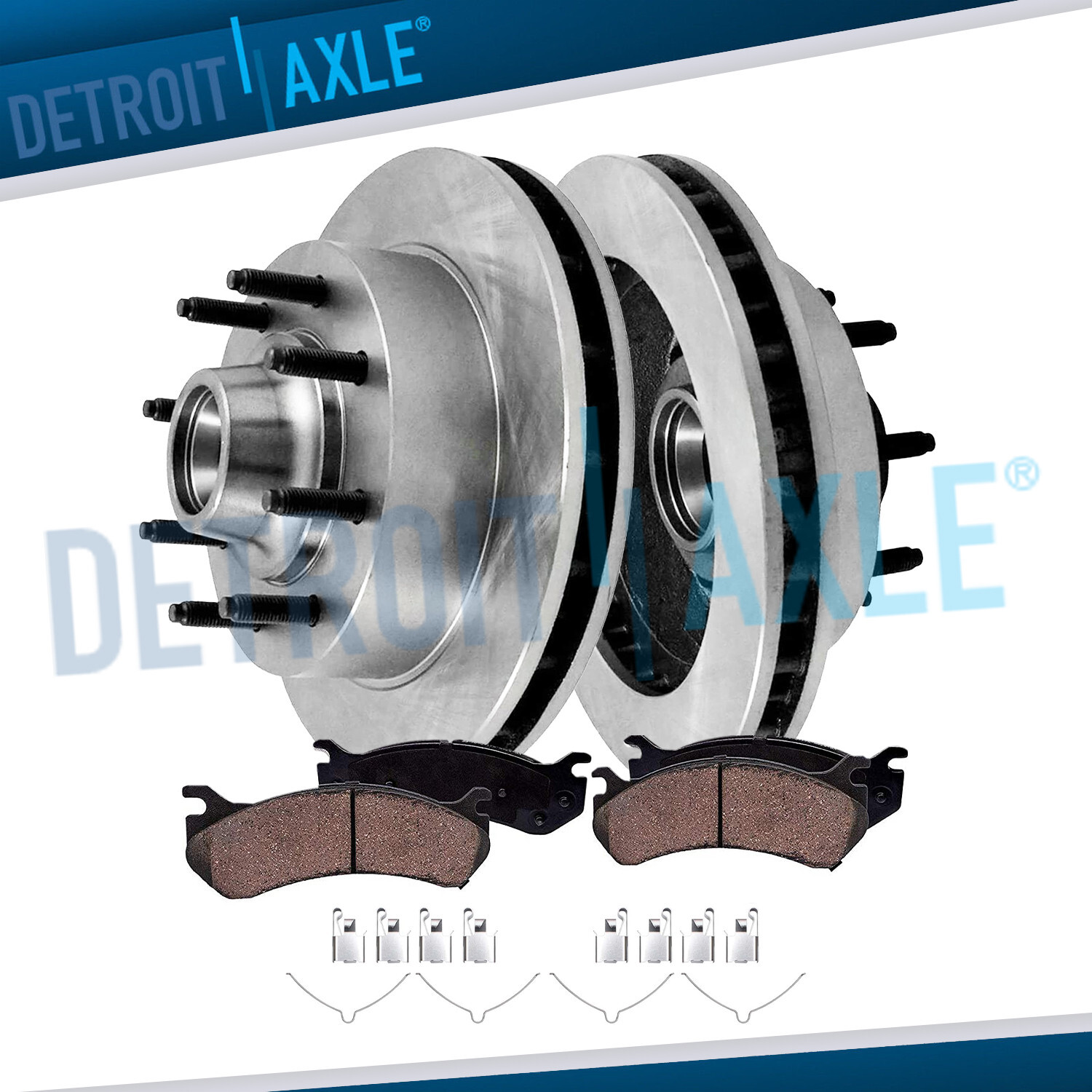 2WD 13.04″ Front Brake Rotors Pads for Ford F-250 F-350 Super Duty 2-Wheel ABS