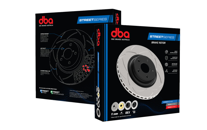 DBA Street Series Front Slotted Rotors for Toyota Land Cruiser & Lexus LX450