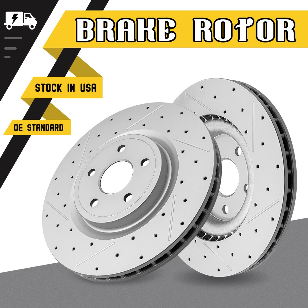 380mm Front Drilled Disc Brake Rotors for Dodge Durango Jeep Grand Cherokee