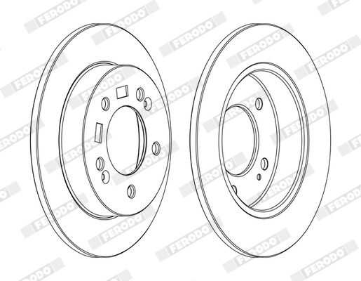 Ferodo DDF1874C Brake Disc for Hyundai, Kia