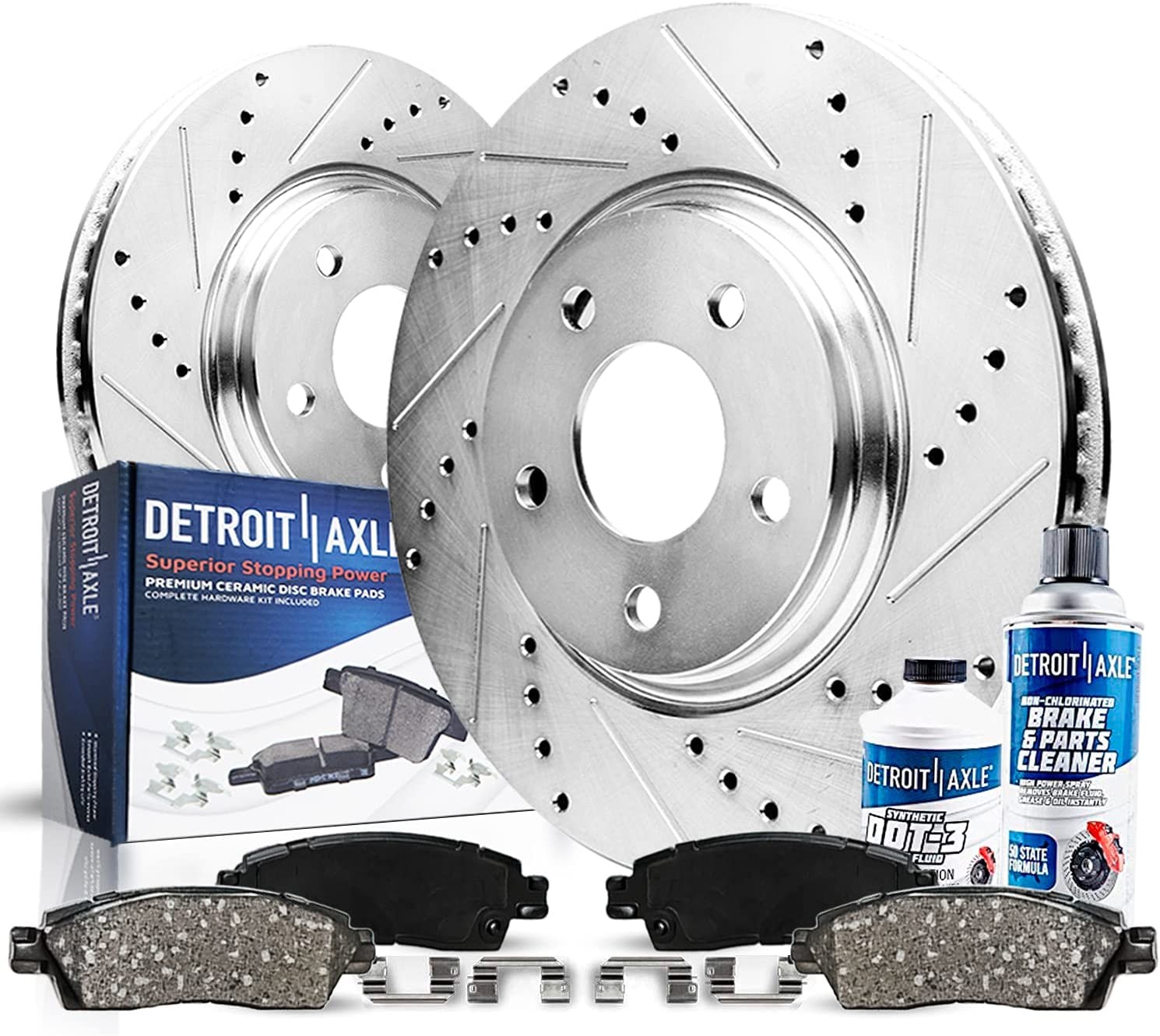 Front Brake Pads Rotors for 2003-2009 Mercedes-Benz E320