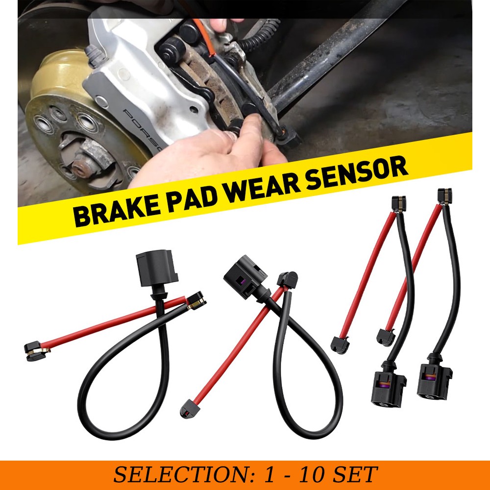 4-40X For Porsche Panamera 2010-2016 w/Ceramic Brake Pad Wear Sensor Front Rear