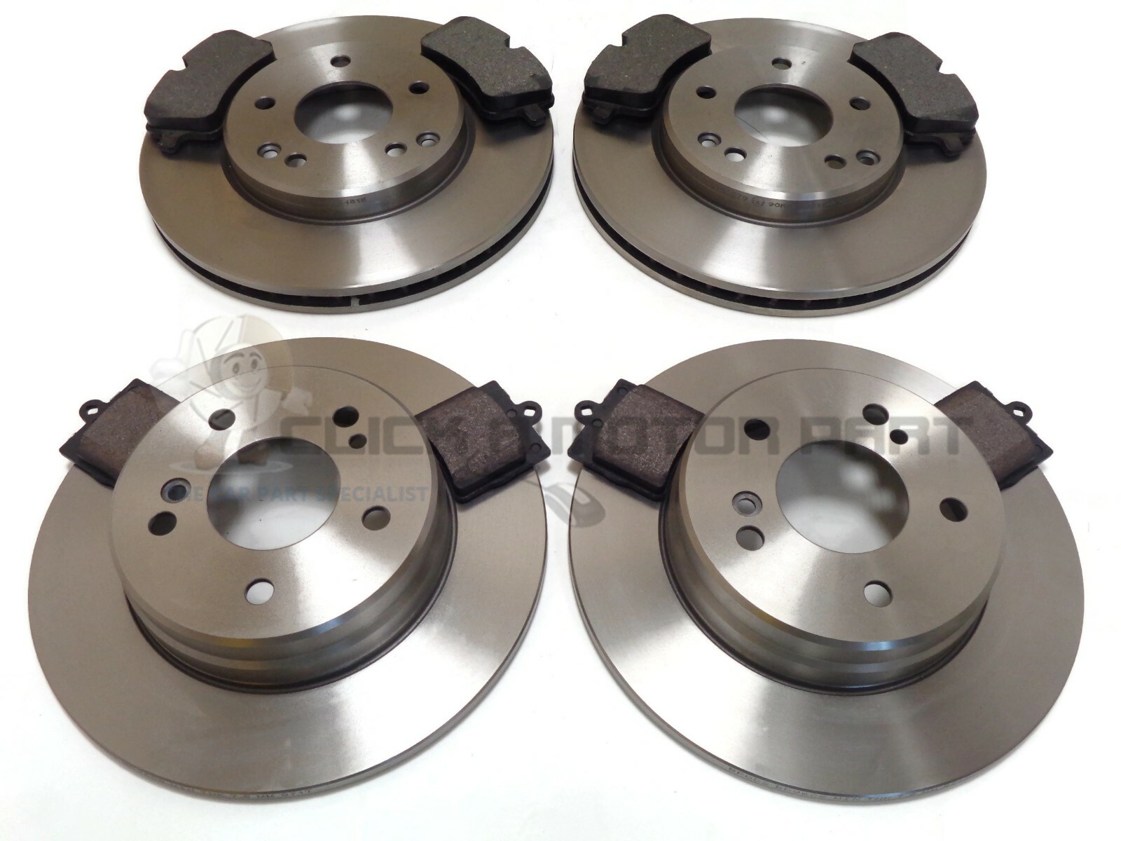 MERCEDES BENZ CLC180 CLC200 1.8 KOMPRESSOR FRONT & REAR BRAKE DISCS AND PADS