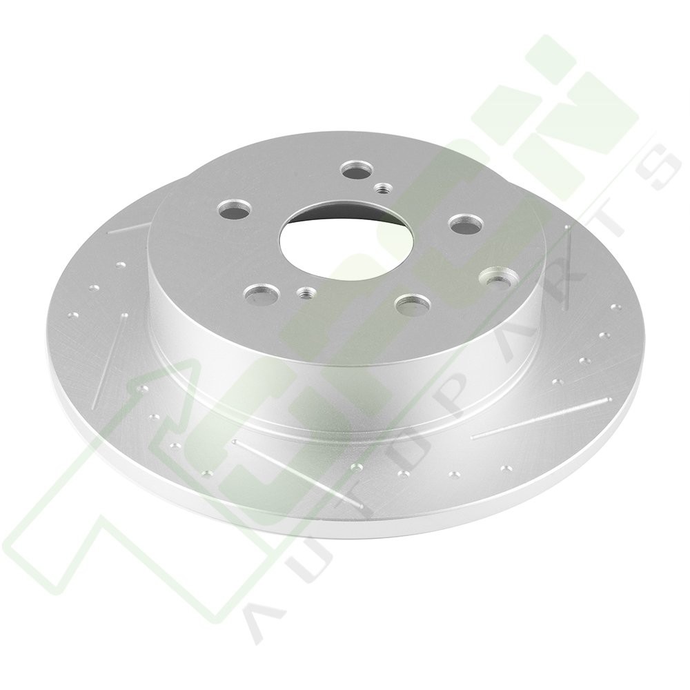 4 Pcs Front Rear Brake Discs Rotors For Toyota Rav4 2013-2017 Drill And Slot