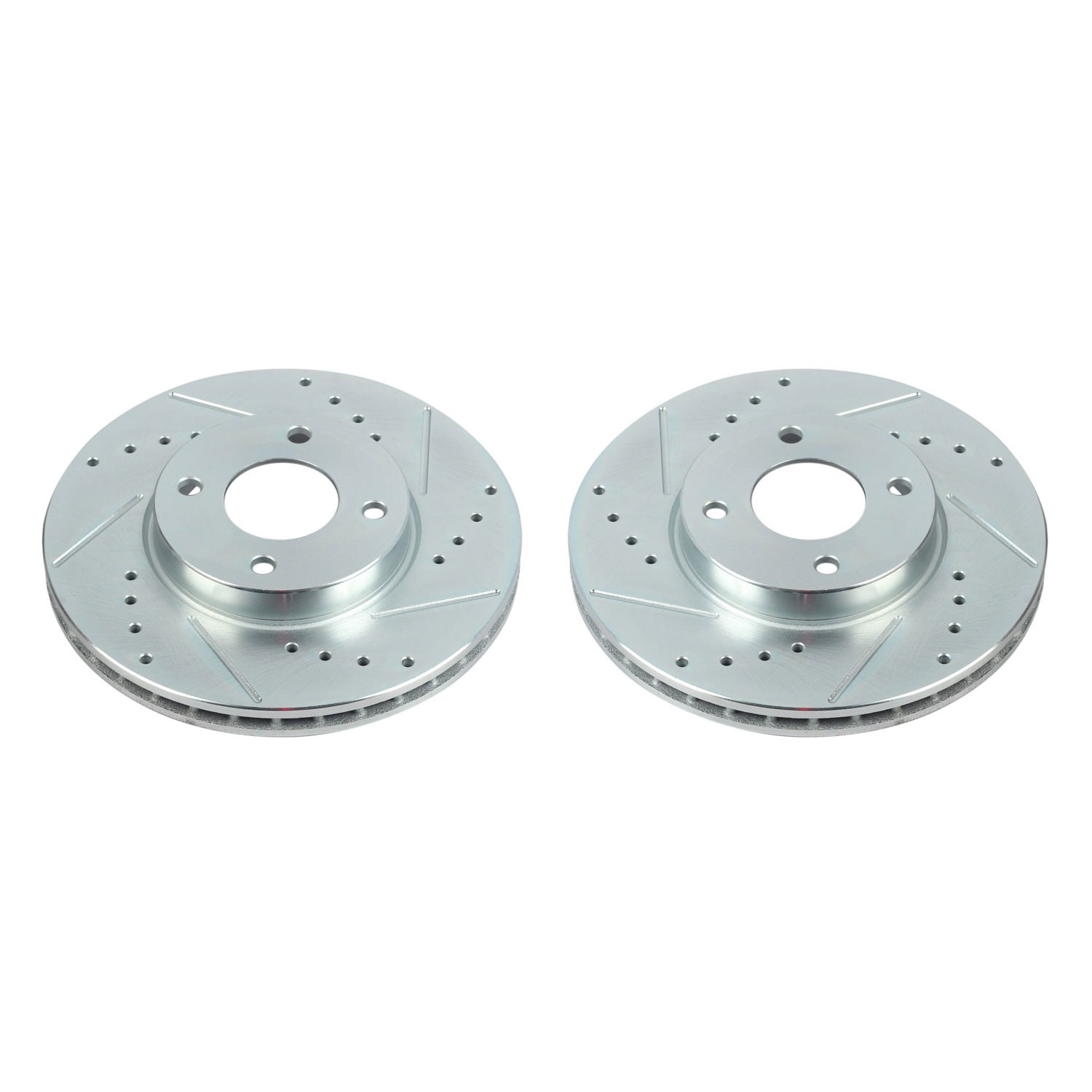PowerStop Evolution Drilled Slotted Rotors Pair Front For Nissan Kicks