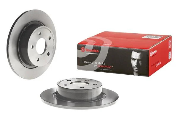 2x Brake Discs Pair Solid fits FORD TOURNEO CONNECT 1.8 Rear 02 to 13 With ABS
