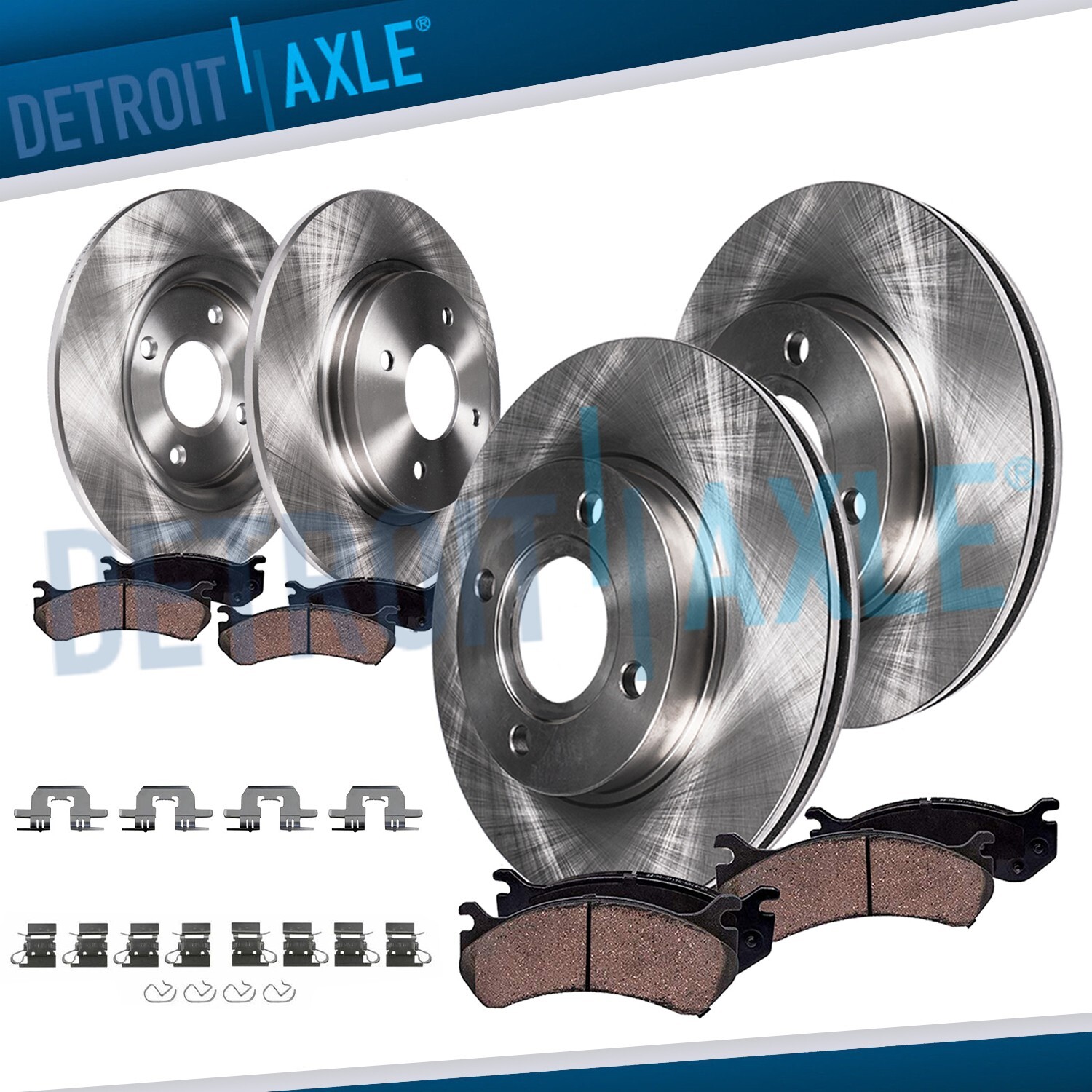 8pc Front Rear Brake Rotors and Ceramic Brake Pads Kit for MX-5 Miata 124 Spider