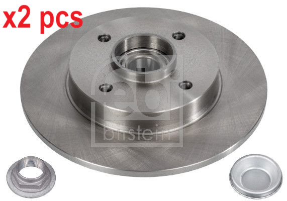 X2 PCS L&R SIDES REAR BRAKE DISC 32783