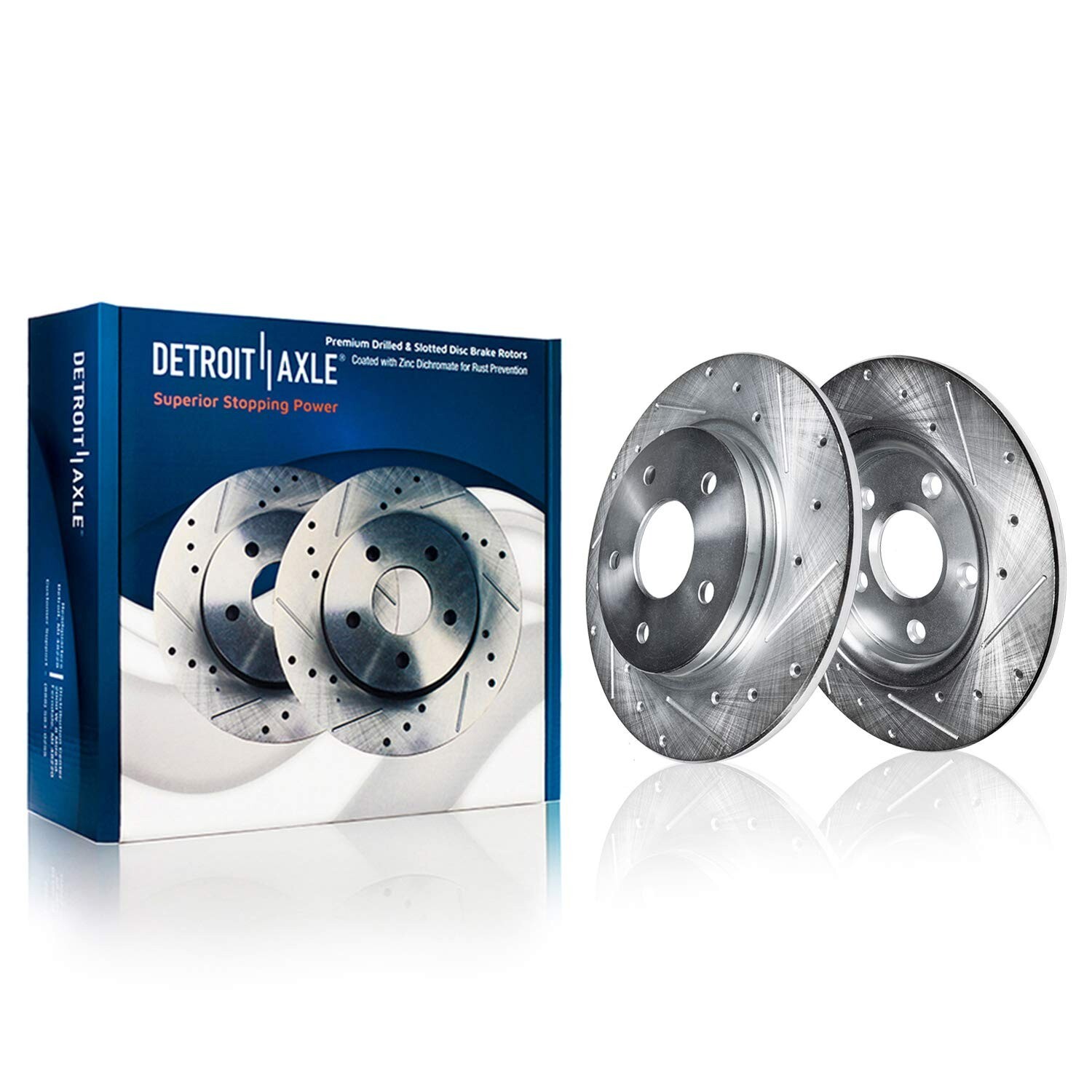 Front Rear Drilled Rotors Ceramic Brake Pads for Sebring Avenger Eclipse Talon
