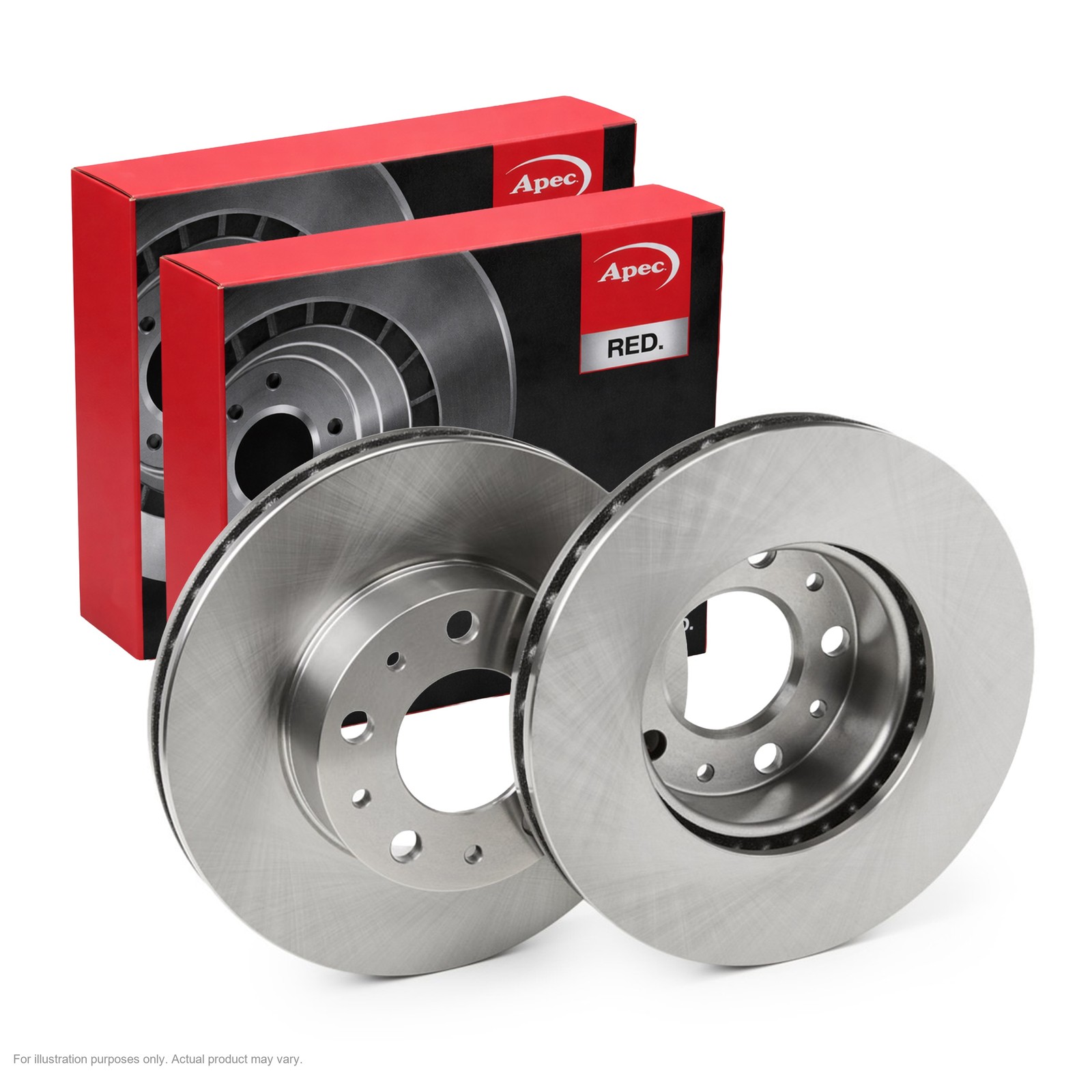 2X APEC Front Brake Discs for FIAT DUCATO Platform/Chassis 280mm Vented DSK3260