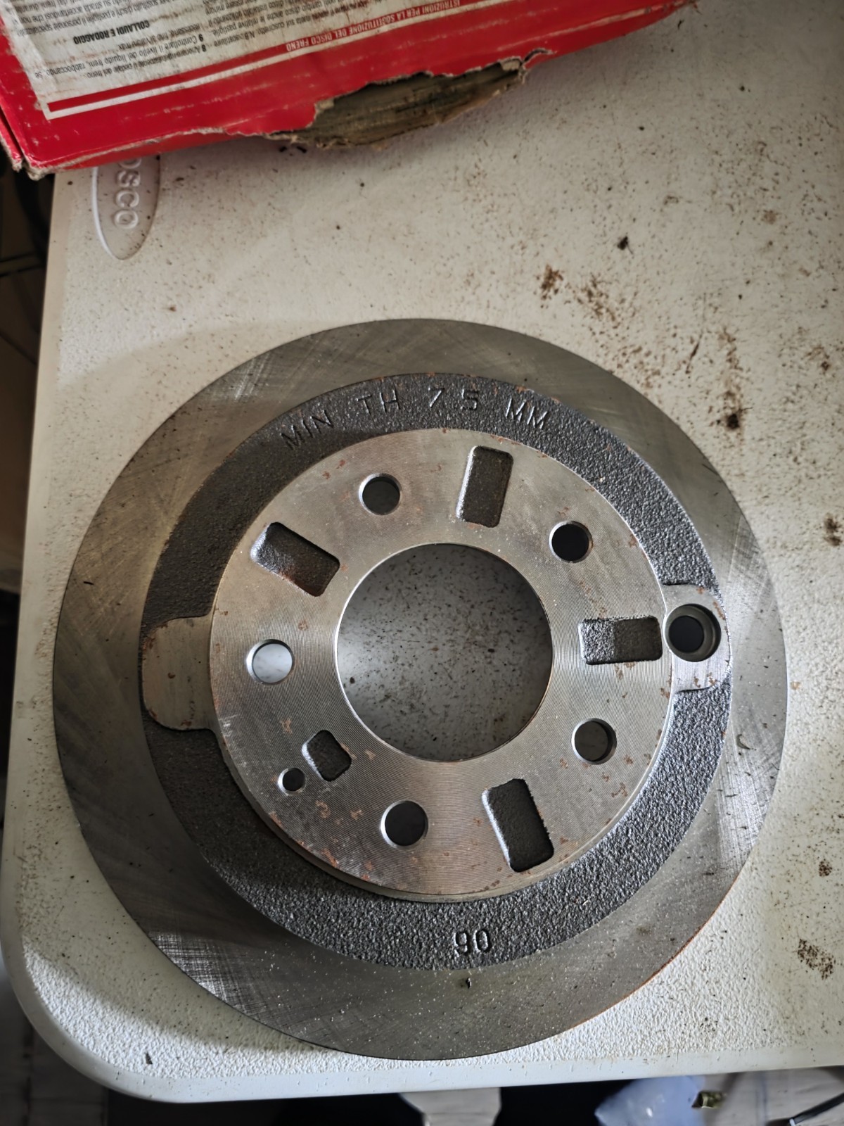 Rear Disc Brake Rotor Brembo 08.7107.10 Ref 96478R fits 1995-96 Mazda Millenia