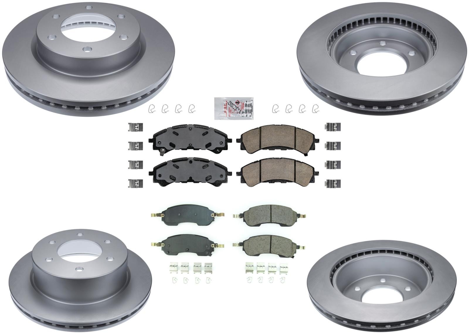 Improved Performance Rotors Front Rear Ceramic Brake Pads Fits Bronco 2021-2023