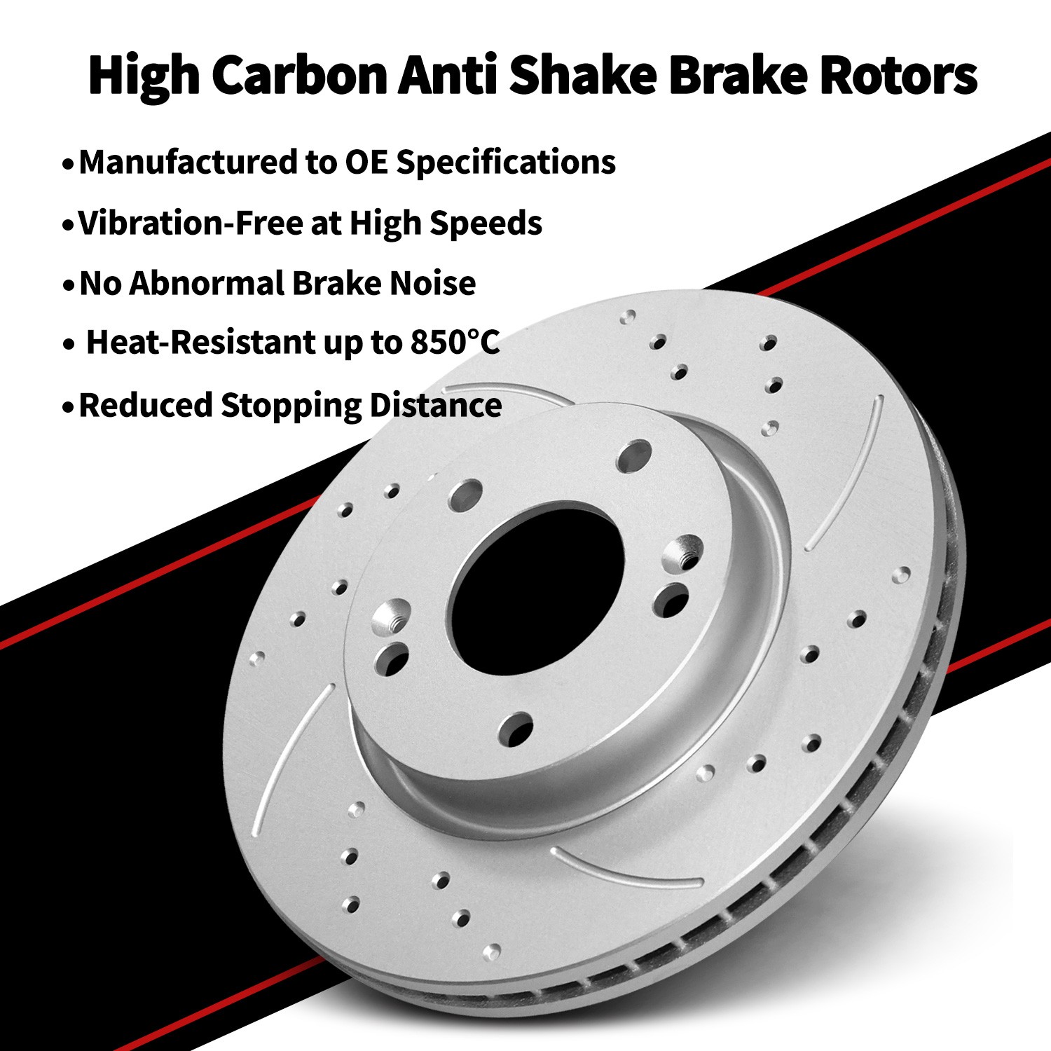 Disc Brake Rotors Ceramic Brake Pads Front Kit for 2002 2003 2004 Honda CR-V CRV