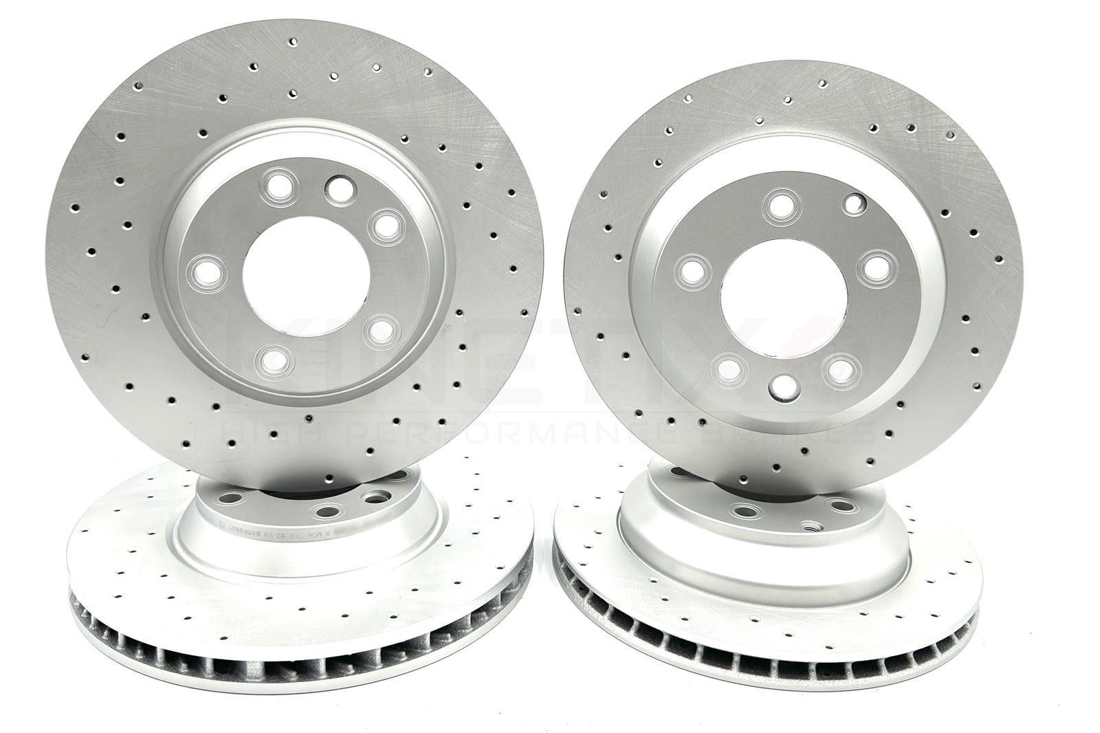 FOR VW TOUAREG 3.0 V6 TDI 2006-2010 DRILLED FRONT REAR BRAKE DISCS 350mm 330mm