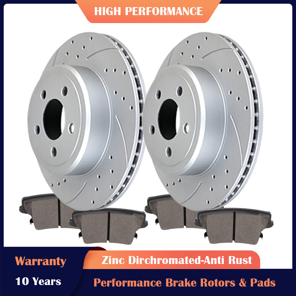 320mm Rear Brake Rotors and Pads Kits for Charger Challenger Magnum Chrysler300